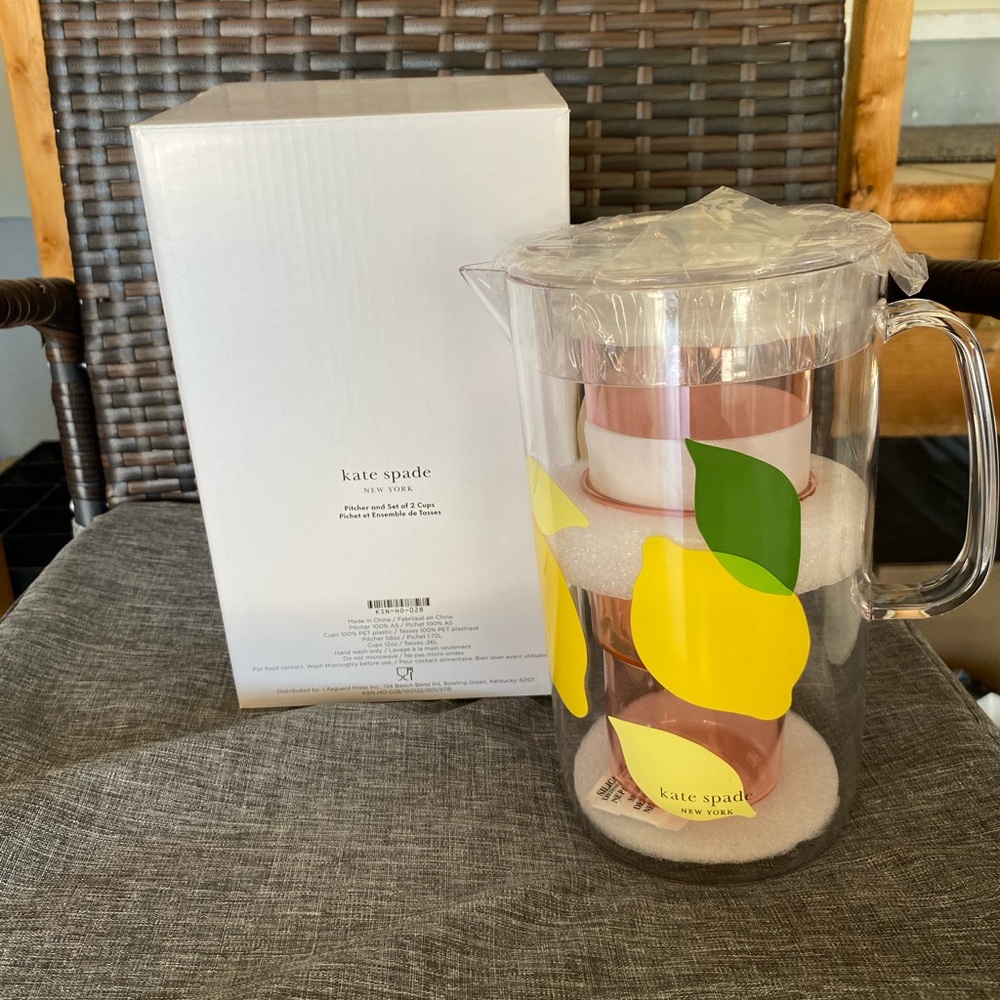 Kate Spade Pitcher & Cups
